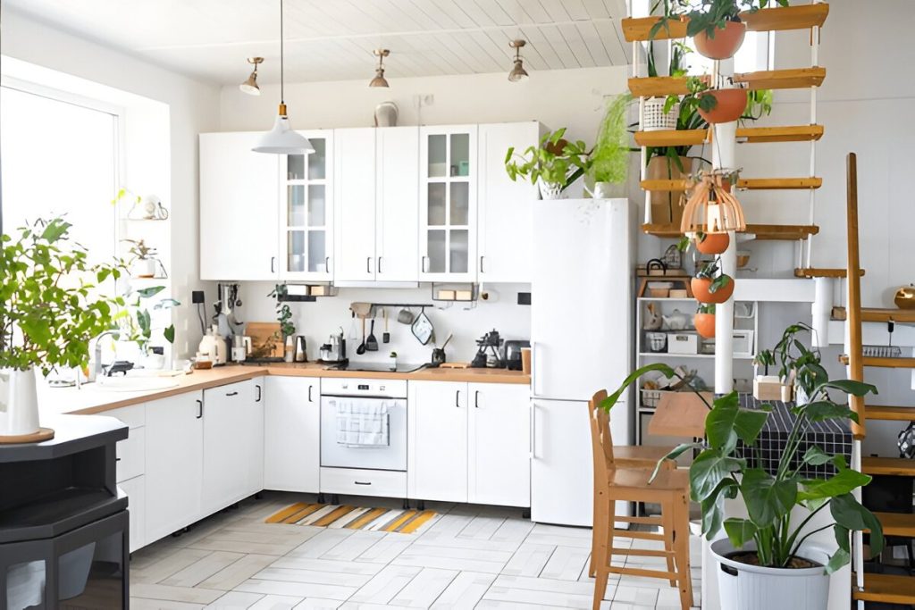 Spacious modern modular kitchen with sleek cabinets and premium finishes in Jaipur