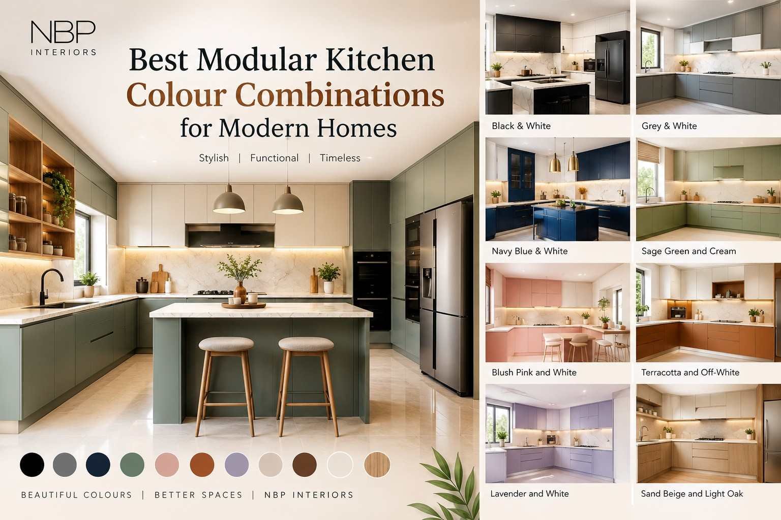 Modular Kitchen colour Combination