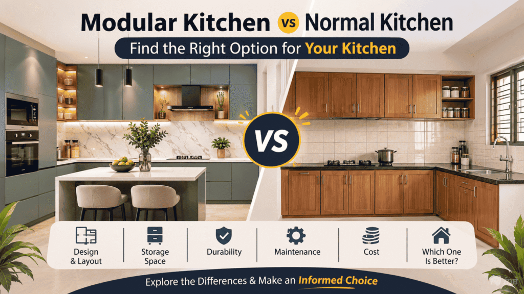 Modular Kitchen vs Normal Kitchen – Which is Better