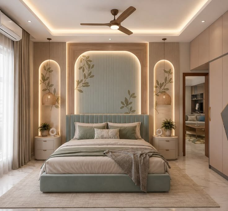 10+ Latest Wall Design for Bedroom – Romantic & Simple Bedroom Wall Design Ideas