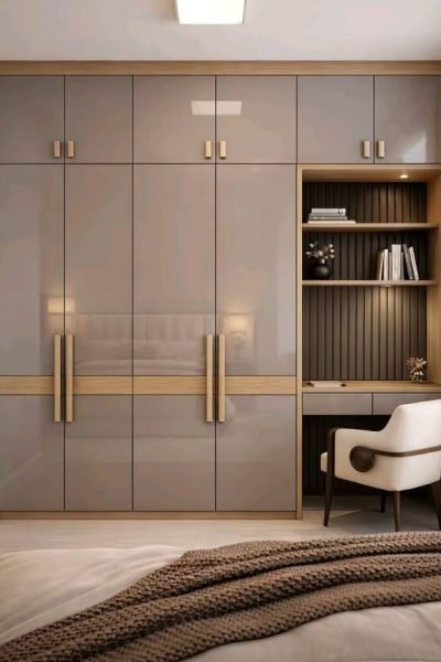 Fitted wardrobe by the best wardrobe designer in Jaipur for your badroom